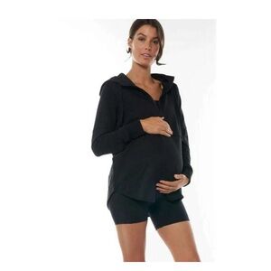 BAE.-Maternity Run With Me Nursing Hoodie, xs, black